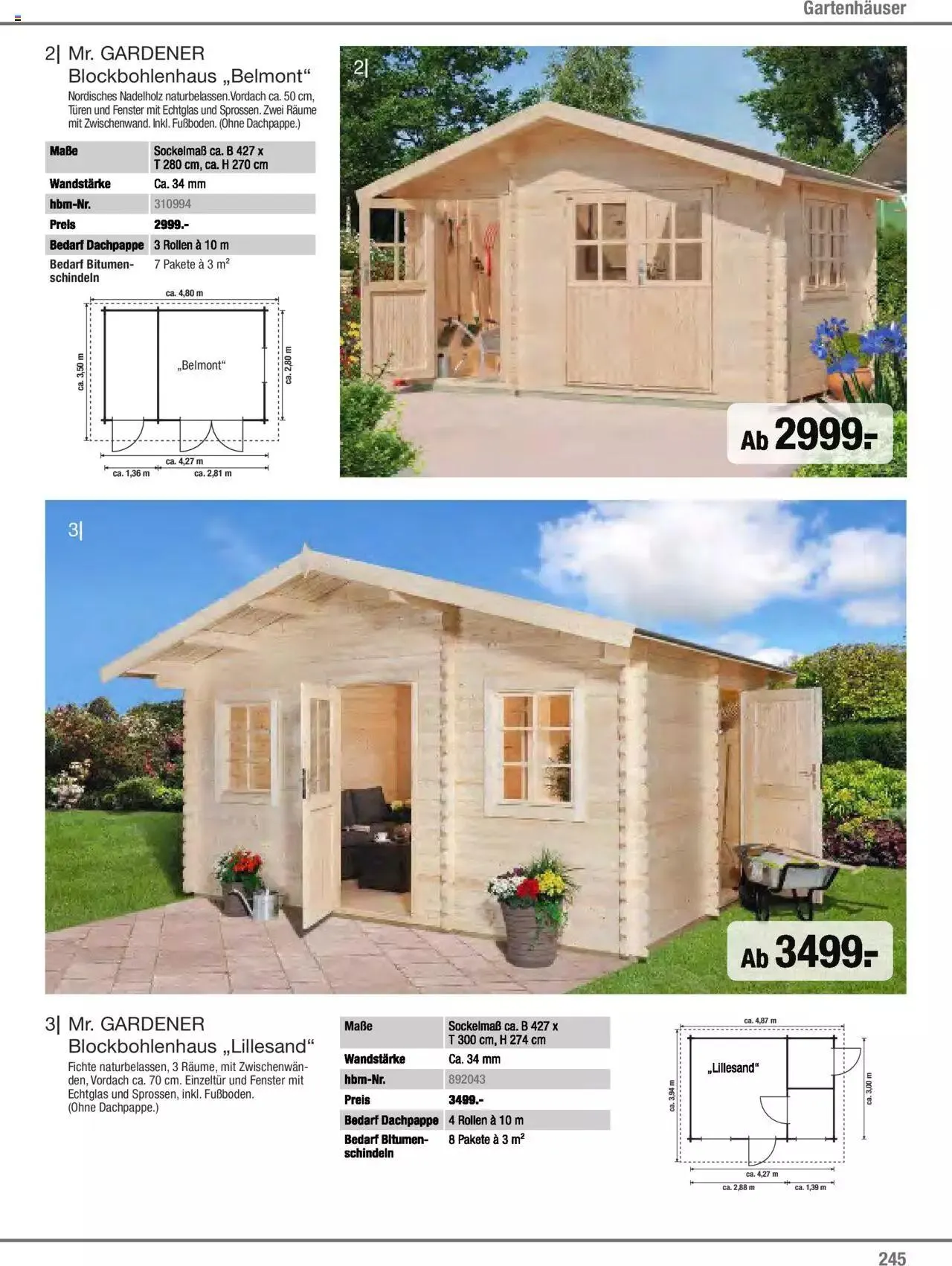 Hagebau Gartenjahr 2023 von 7. März bis 31. Dezember 2023 - Flugblätt seite 245