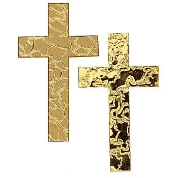 Wachsmotive "Kreuz gold"