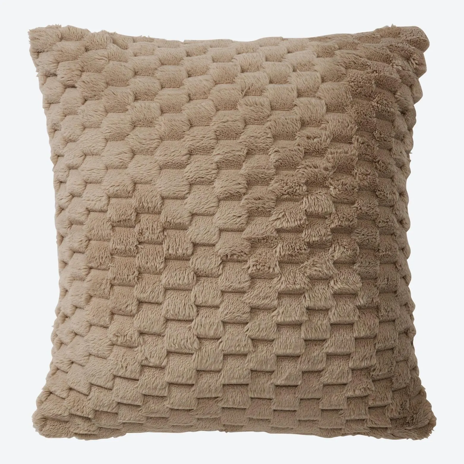 Kissenhülle mit flauschigem Material, ca. 40x40 cm