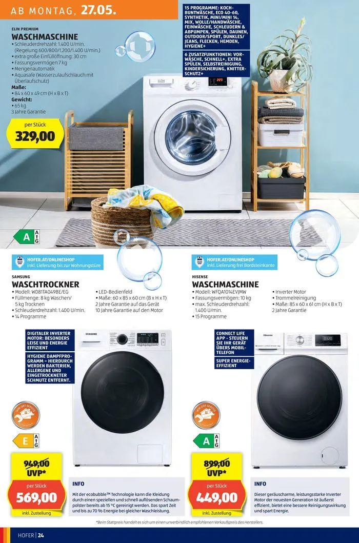 Blättern Sie online im HOFER Flugblatt von 22. Mai bis 5. Juni 2024 - Flugblätt seite  28