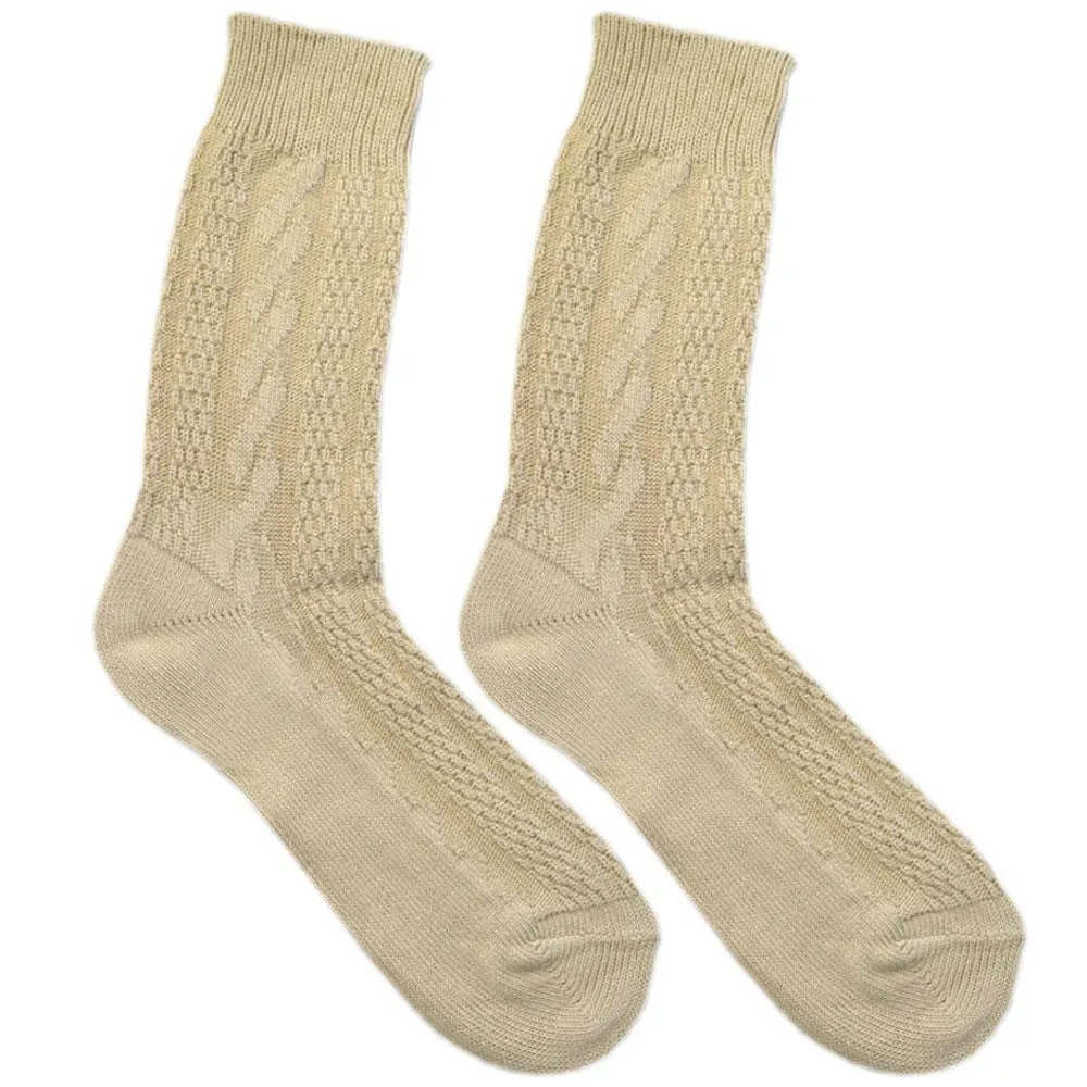 Trachtensocken, Beige