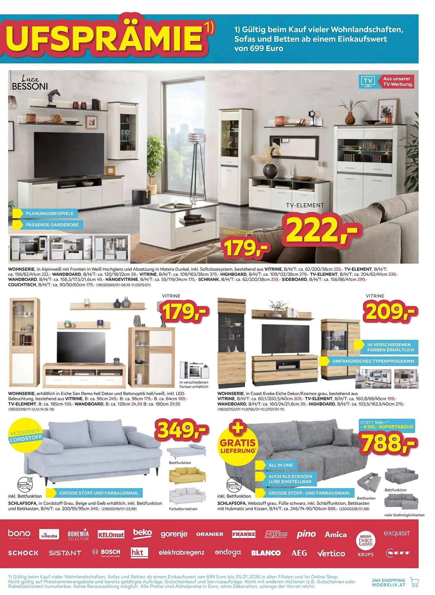Möbelix Prospekt von 30. Dezember bis 11. Jänner 2026 - Flugblätt seite  3