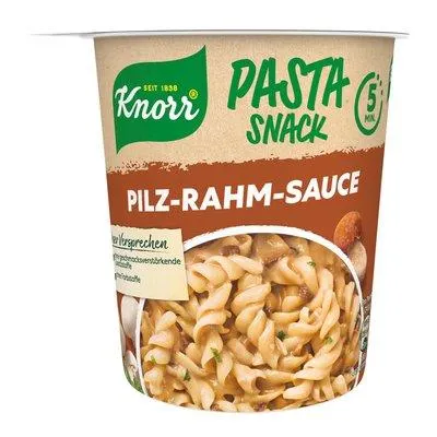 Knorr Pasta Snack Pilz Rahm Sauce