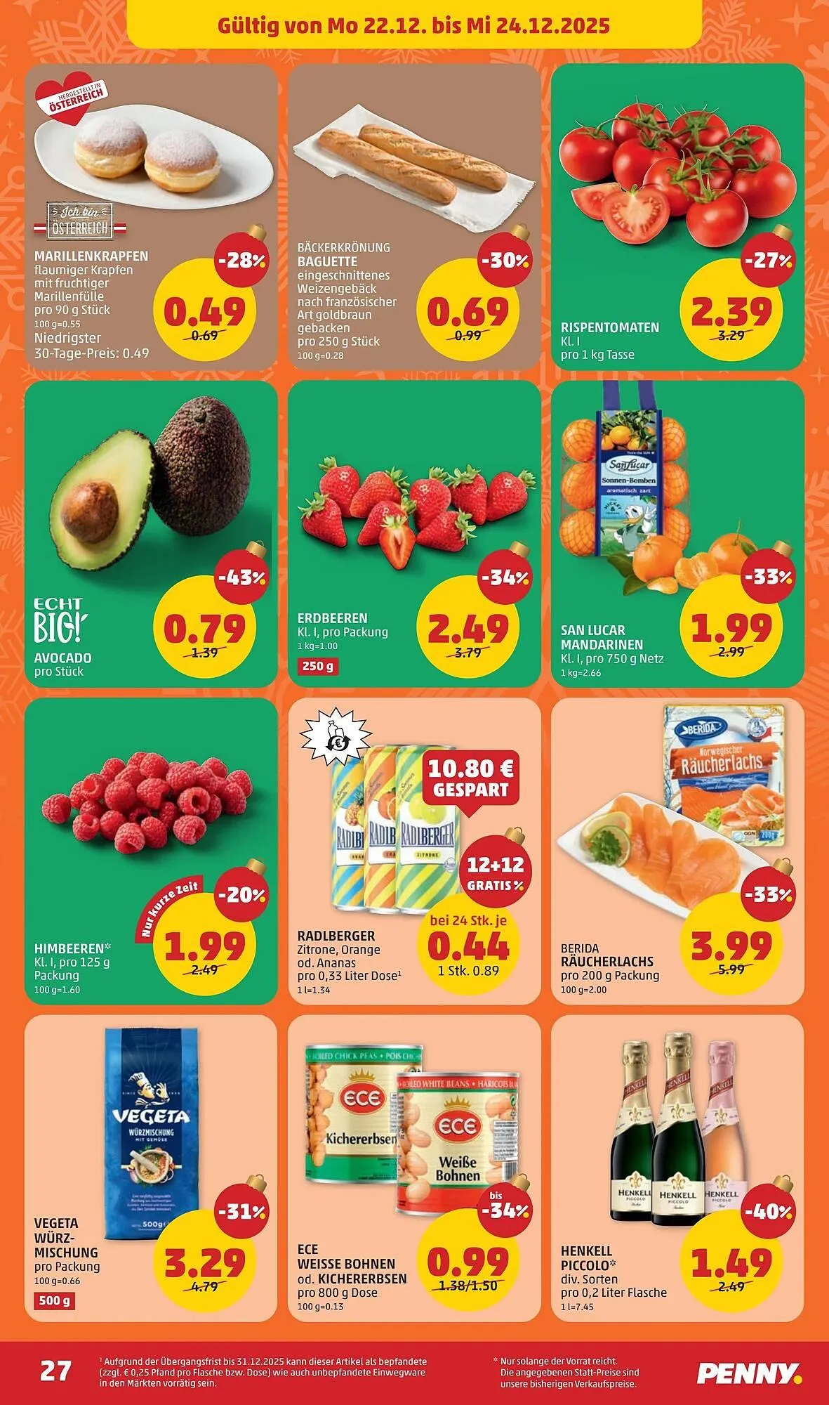 PENNY Flugblatt von 18. Dezember bis 24. Dezember 2025 - Flugblätt seite  27