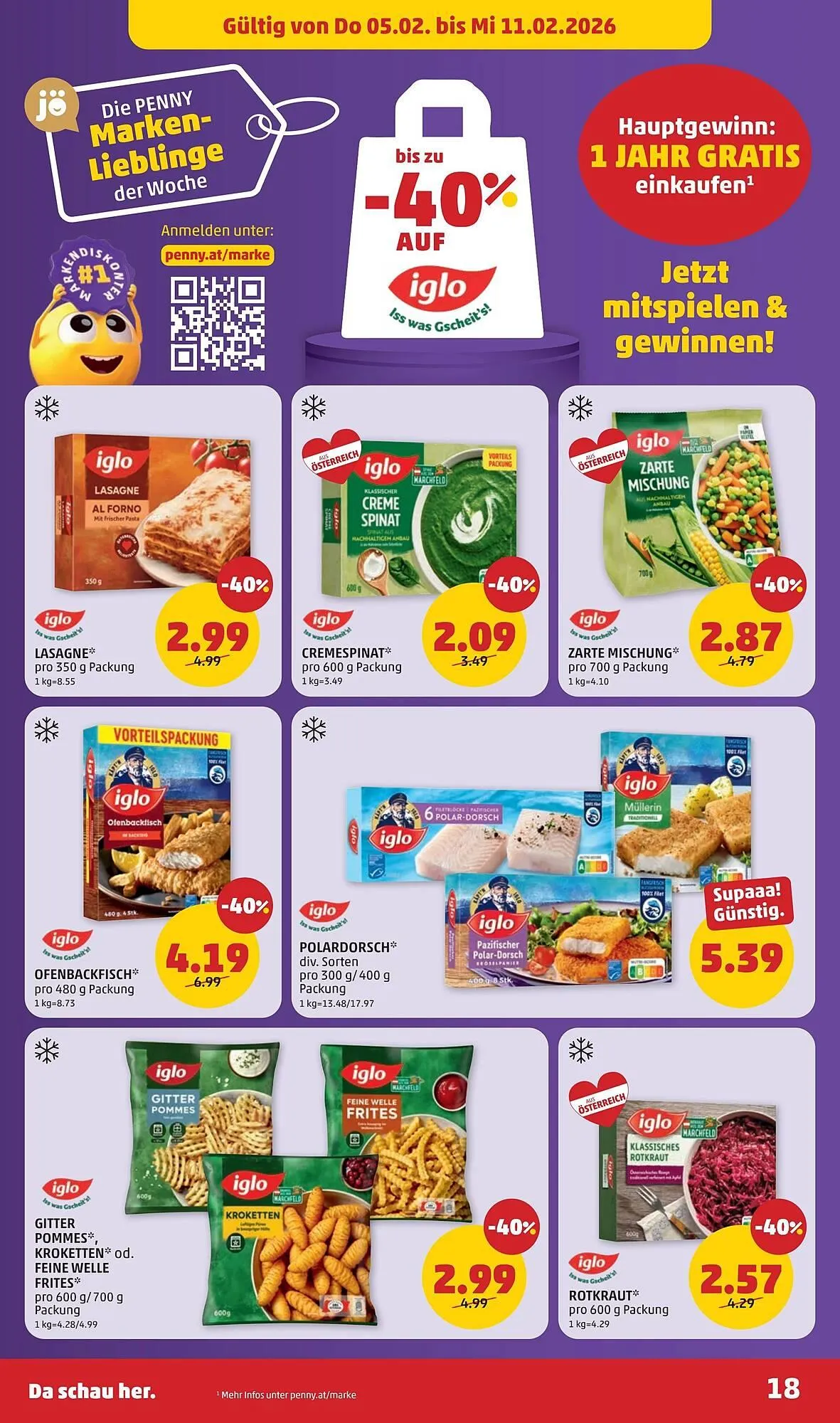PENNY Flugblatt von 5. Februar bis 11. Februar 2026 - Flugblätt seite  18