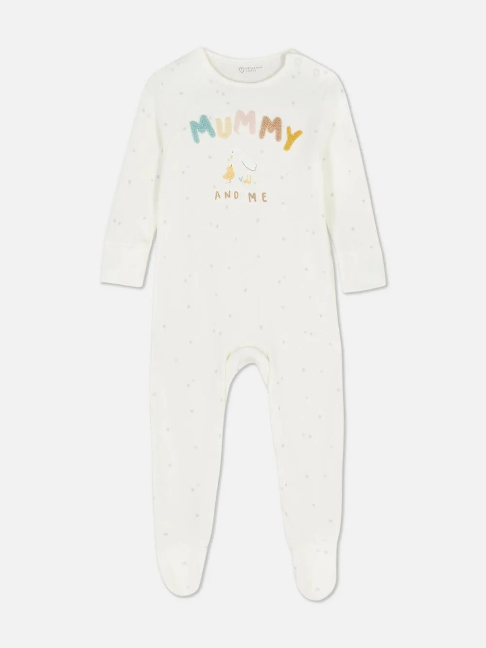 Schlafanzug mit Mummy and Me-Schriftzug