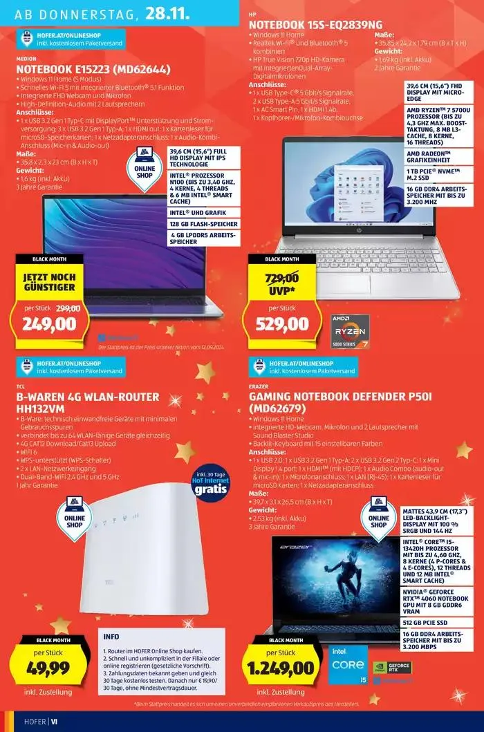 Blättern Sie online im HOFER Flugblatt von 20. November bis 4. Dezember 2024 - Flugblätt seite 50