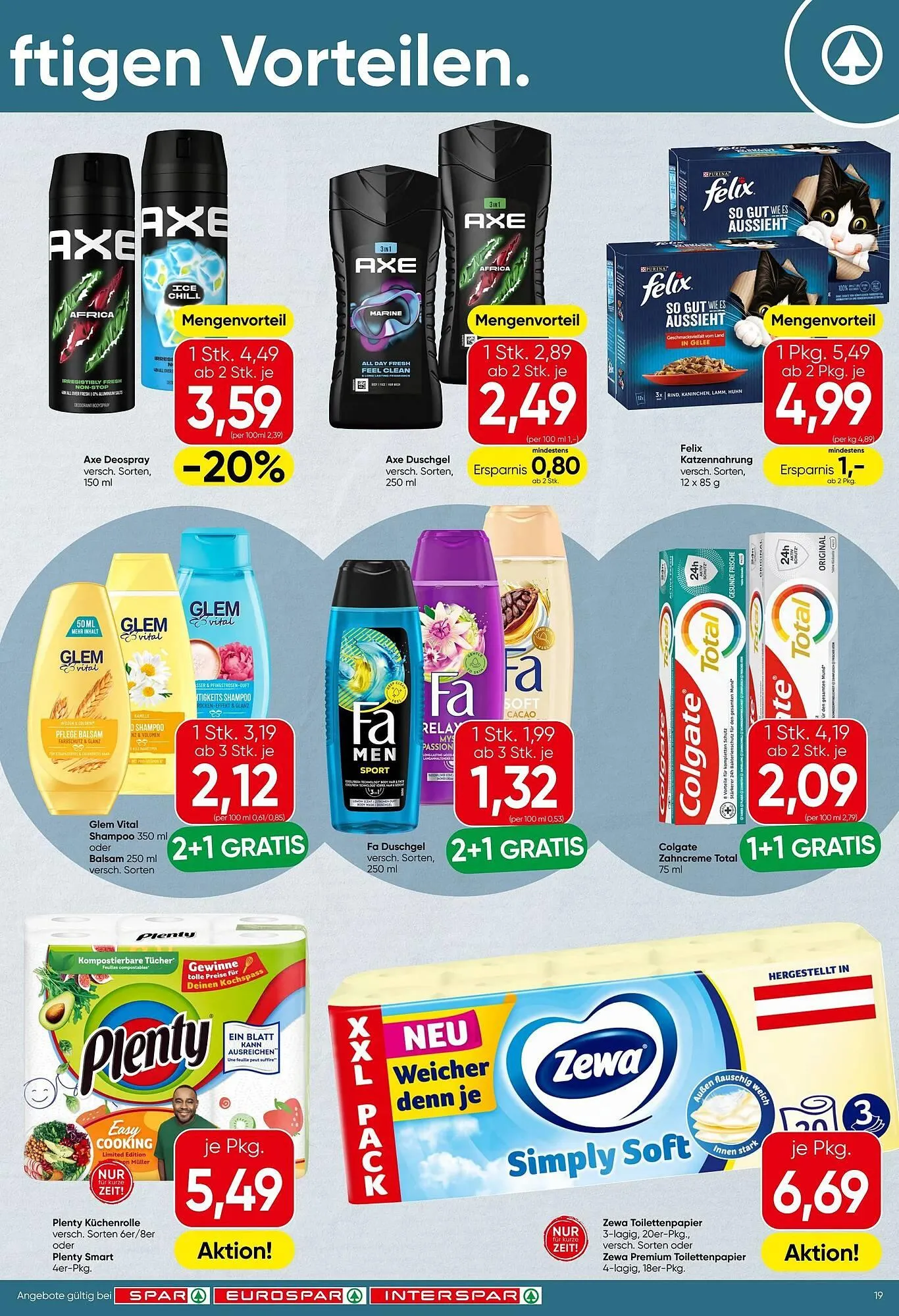 Spar Flugblatt von 26. März bis 8. April 2026 - Flugblätt seite  19