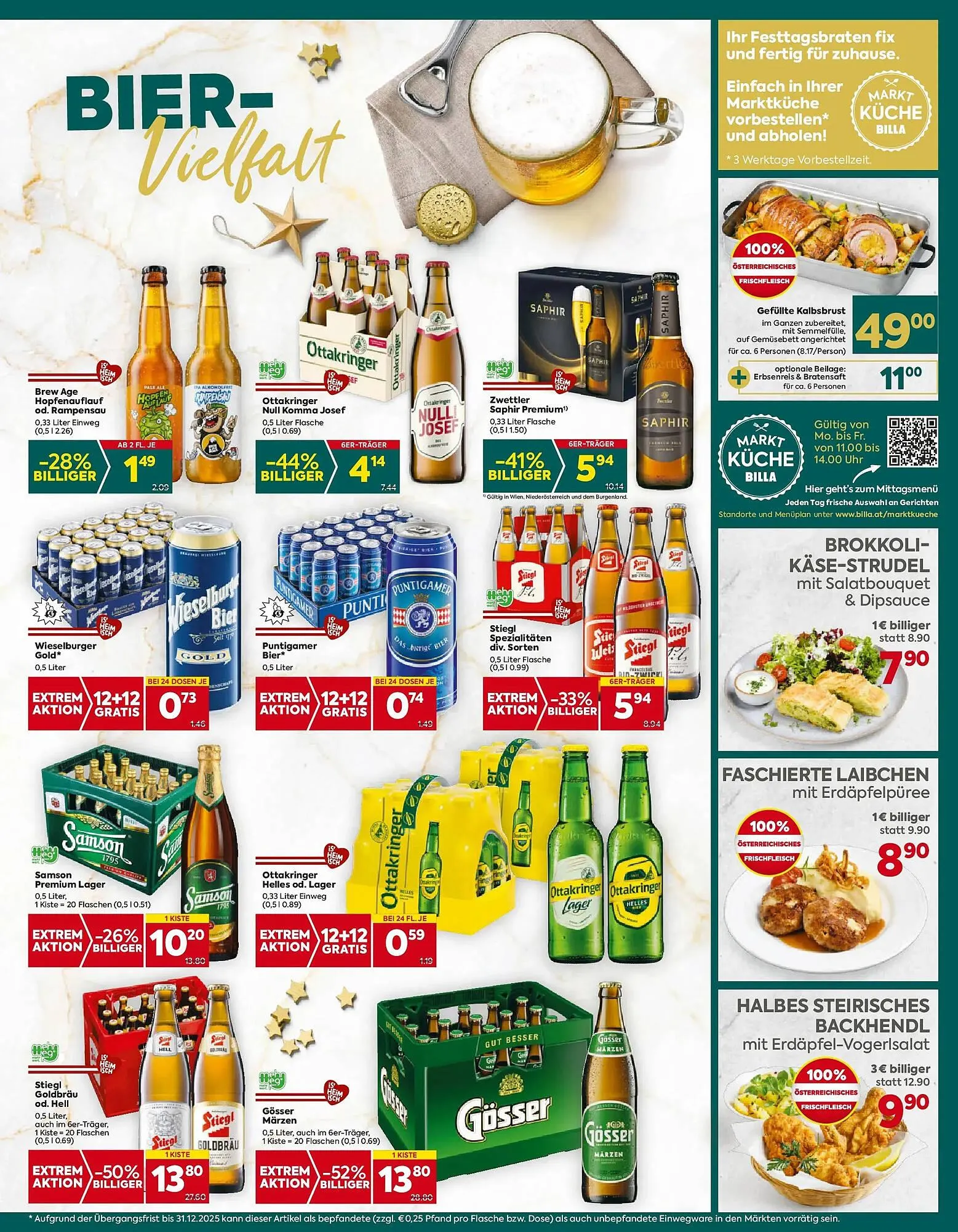 Billa Flugblatt von 11. Dezember bis 17. Dezember 2025 - Flugblätt seite 13