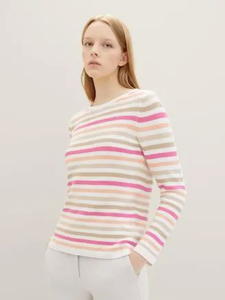 Strickpullover mit Rundhalsausschnitt