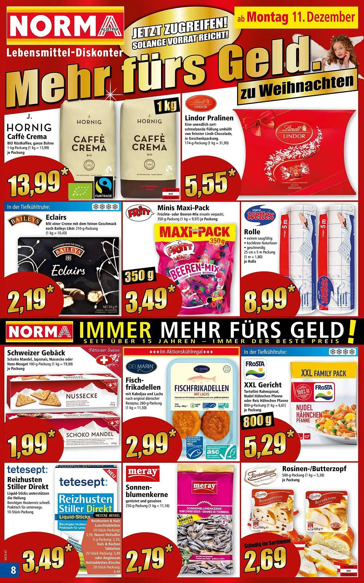 Norma Flugblatt von 11. Dezember bis 16. Dezember 2023 - Flugblätt seite 8