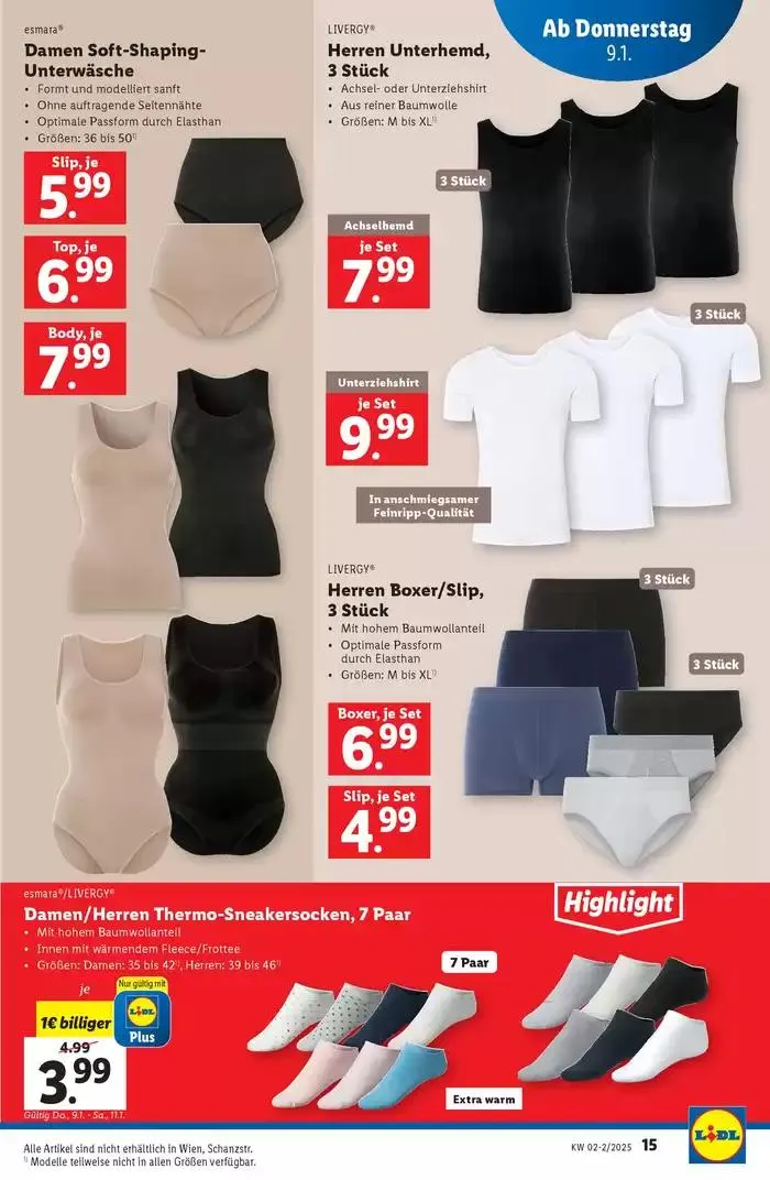 Exklusive Deals und Schnäppchen von 9. Jänner bis 15. Jänner 2025 - Flugblätt seite 15