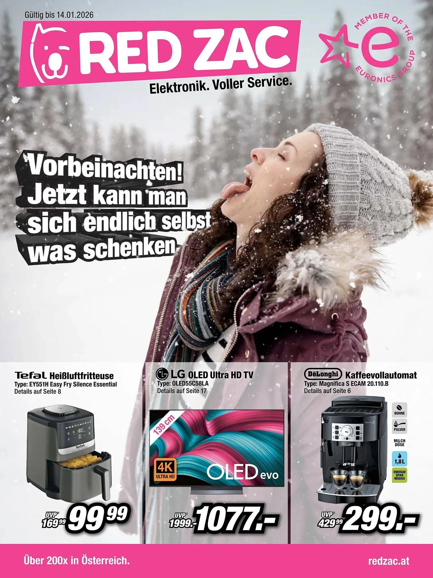 Red Zac Flugblatt von 26. Dezember bis 14. Jänner 2026 - Flugblätt seite  1