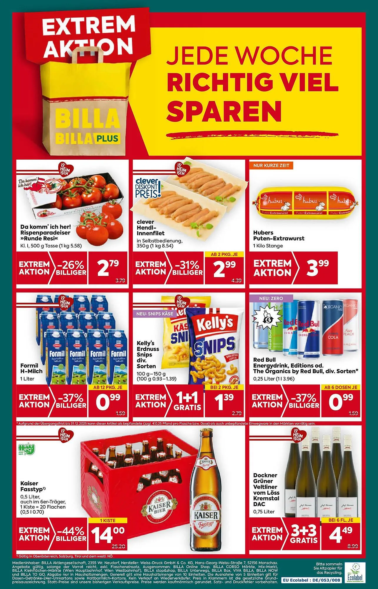 Billa Flugblatt von 13. Februar bis 19. Februar 2025 - Flugblätt seite  16