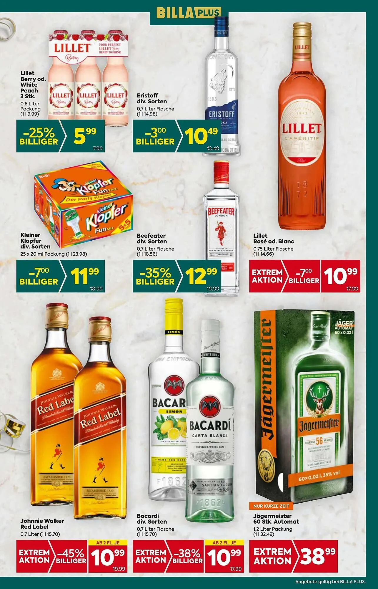 Billa Flugblatt von 27. Dezember bis 31. Dezember 2025 - Flugblätt seite 15