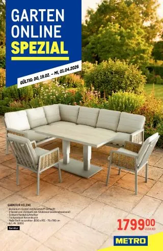 METRO Flugblatt - Garten Online Special von 19. Februar bis 1. April 2026 - Flugblätt seite 1