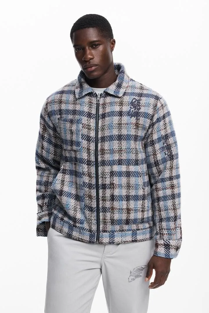 Karierte Jacke mit Taschen