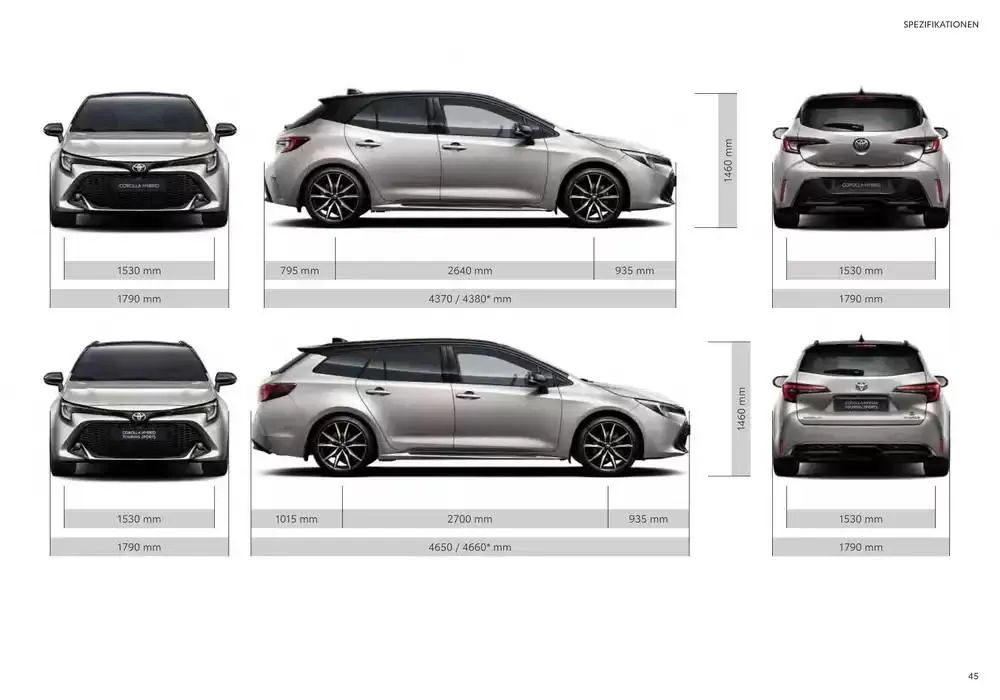 Toyota Corolla von 7. Dezember bis 7. Dezember 2025 - Flugblätt seite 45