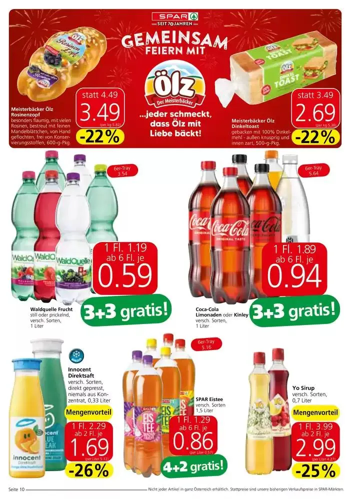 Spar flugblatt von 2. Oktober bis 16. Oktober 2024 - Flugblätt seite  10