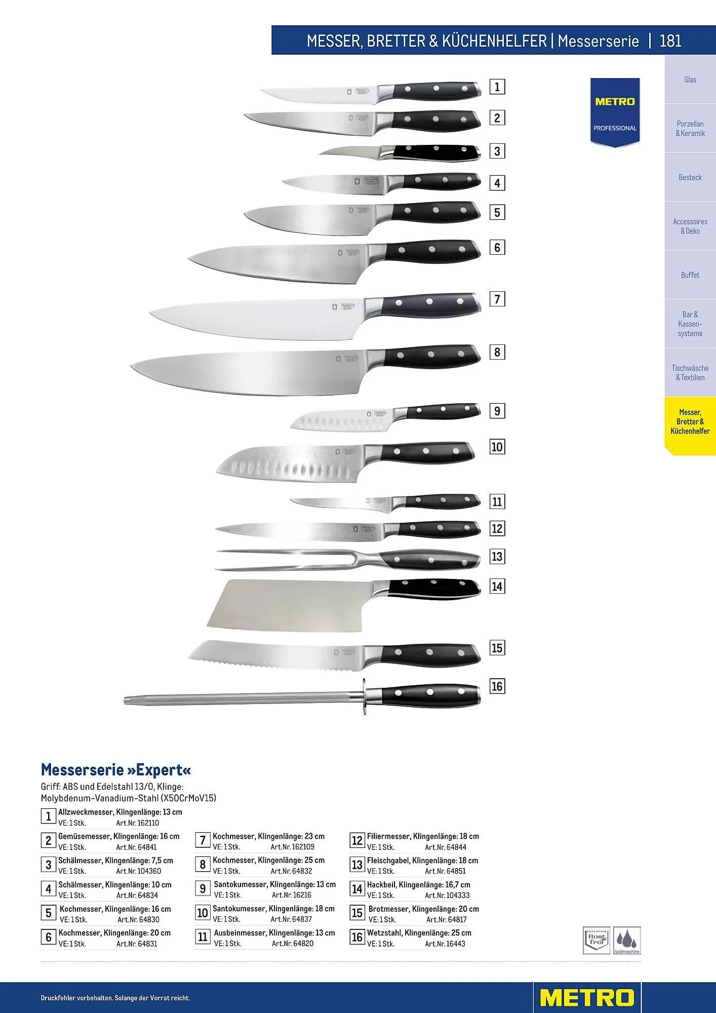 Metro Flugblatt von 25. März bis 31. Dezember 2026 - Flugblätt seite  181
