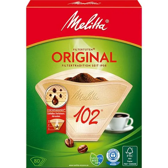 Melitta® Filtertüten® Original, 102®, braun
