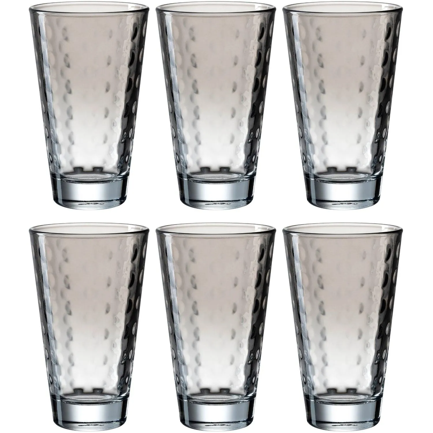 Trinkglas OPTIC 300 ml grau 6er-Set