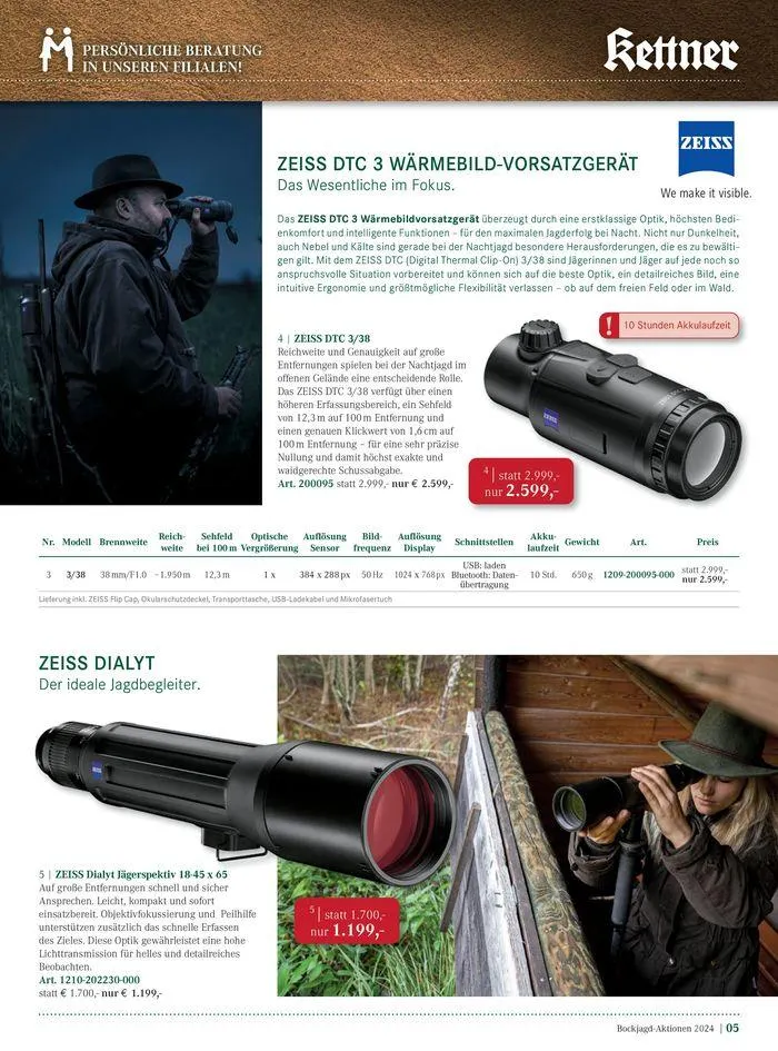 Bock Jagd Aktionen 2024 von 26. Juni bis 31. Dezember 2024 - Flugblätt seite 5