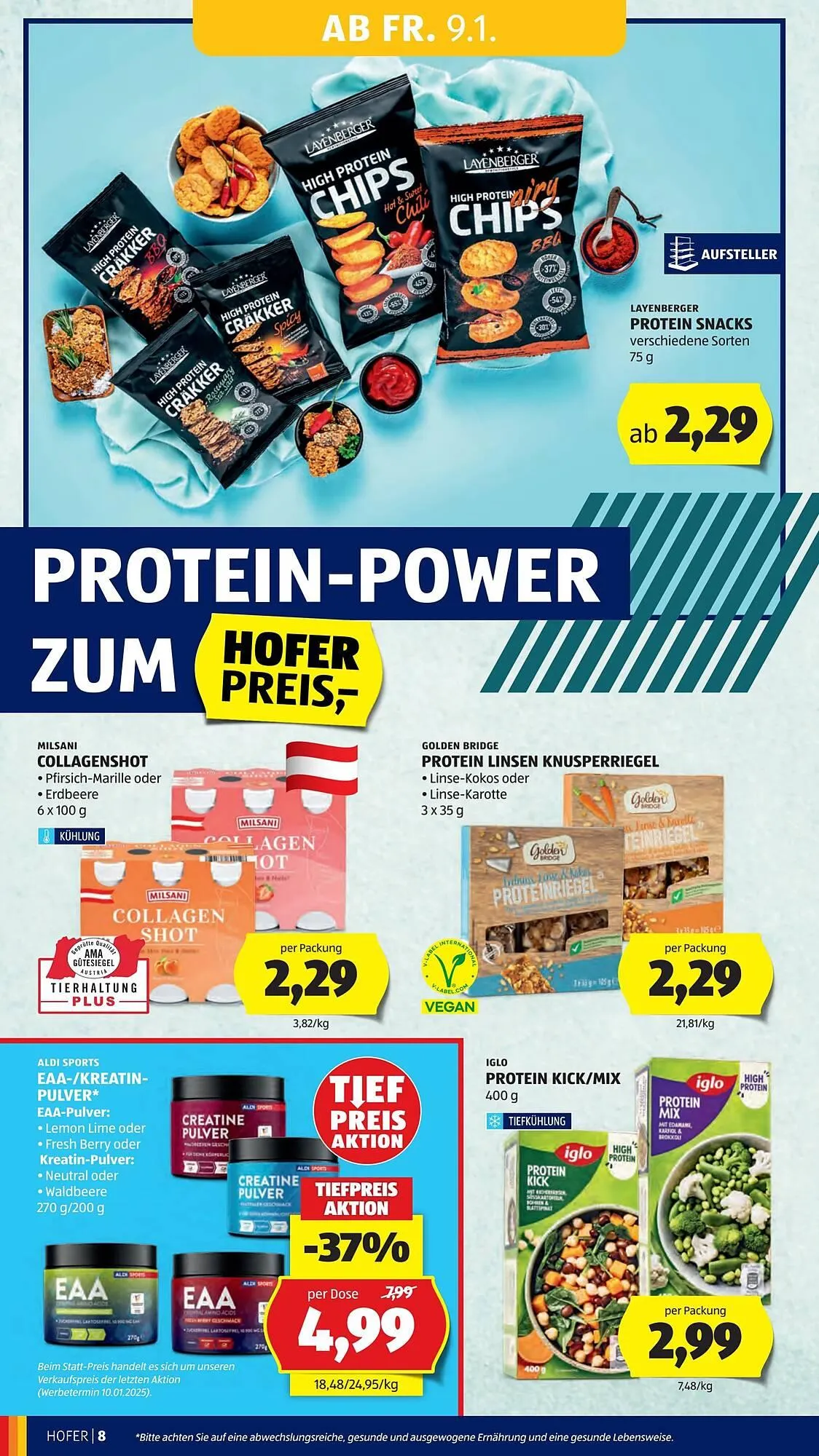 Hofer Flugblatt von 9. Jänner bis 15. Jänner 2026 - Flugblätt seite  10