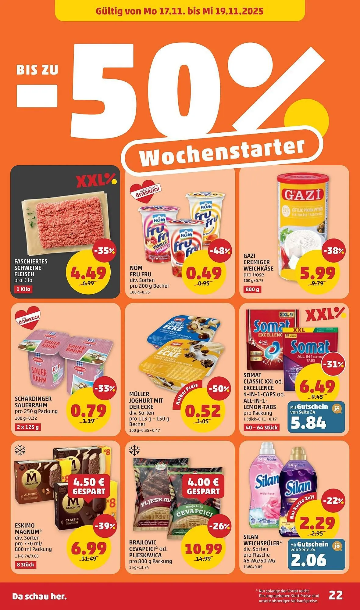 PENNY Flugblatt von 13. November bis 19. November 2025 - Flugblätt seite  22