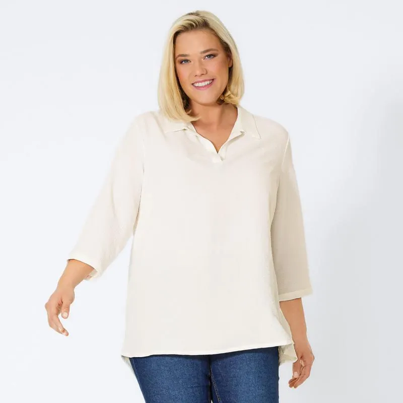Damen-Bluse mit schöner Struktur, große Größen