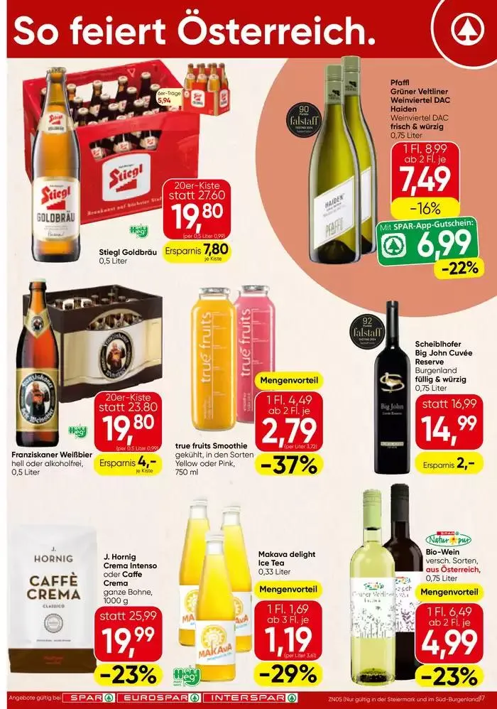 Jetzt sparen mit unseren Deals von 29. Jänner bis 12. Februar 2025 - Flugblätt seite  17