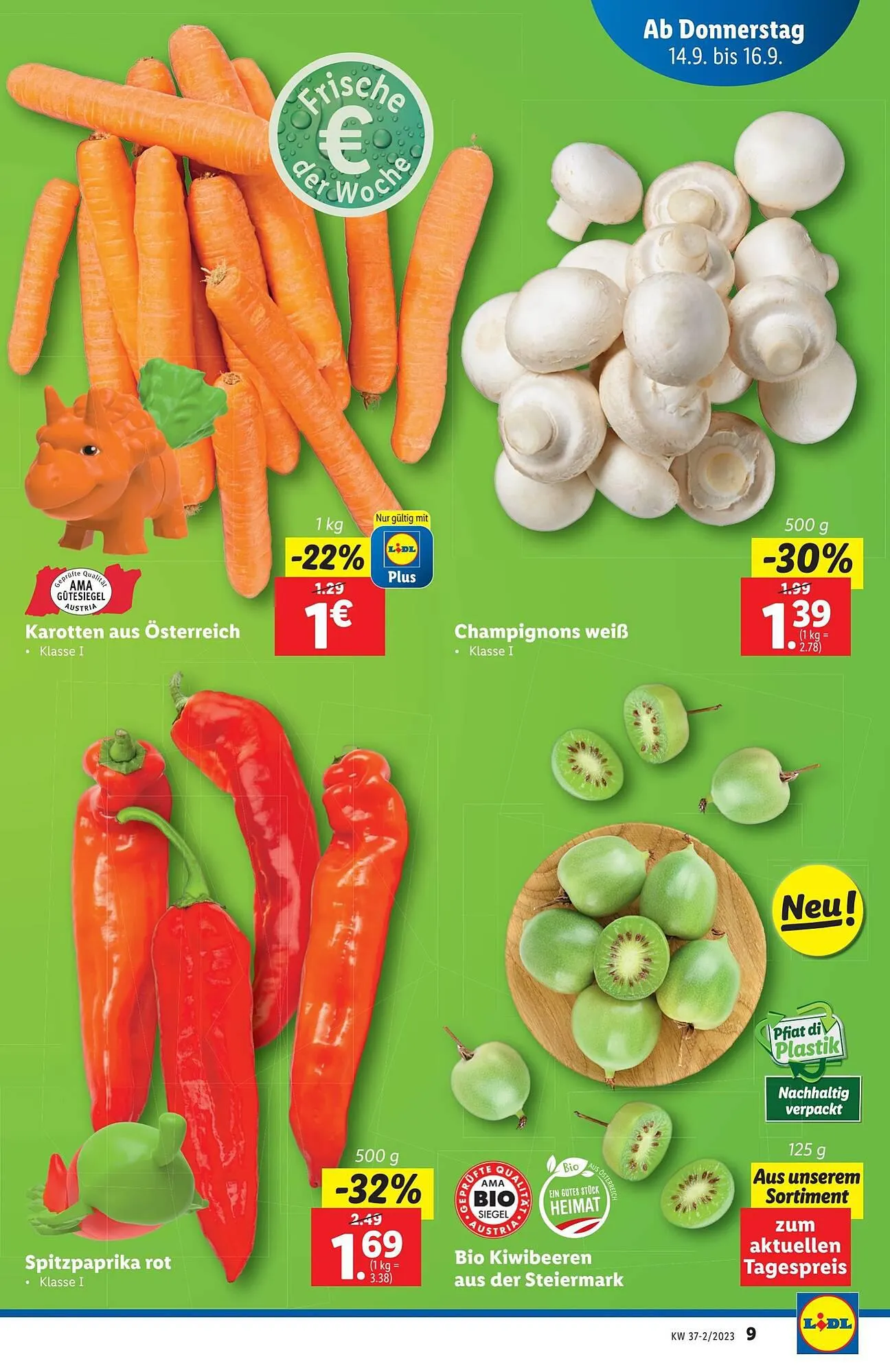 Lidl Flugblatt von 13. September bis 20. September 2023 - Flugblätt seite 9