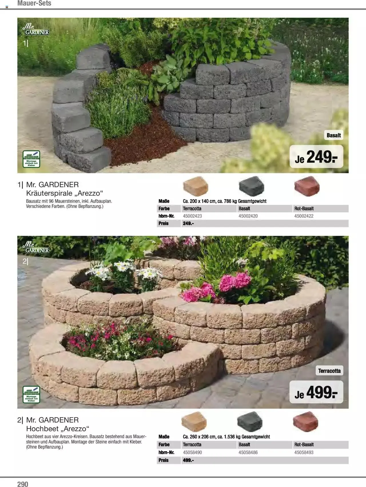 Hagebau Gartenjahr 2023 von 7. März bis 31. Dezember 2023 - Flugblätt seite 290