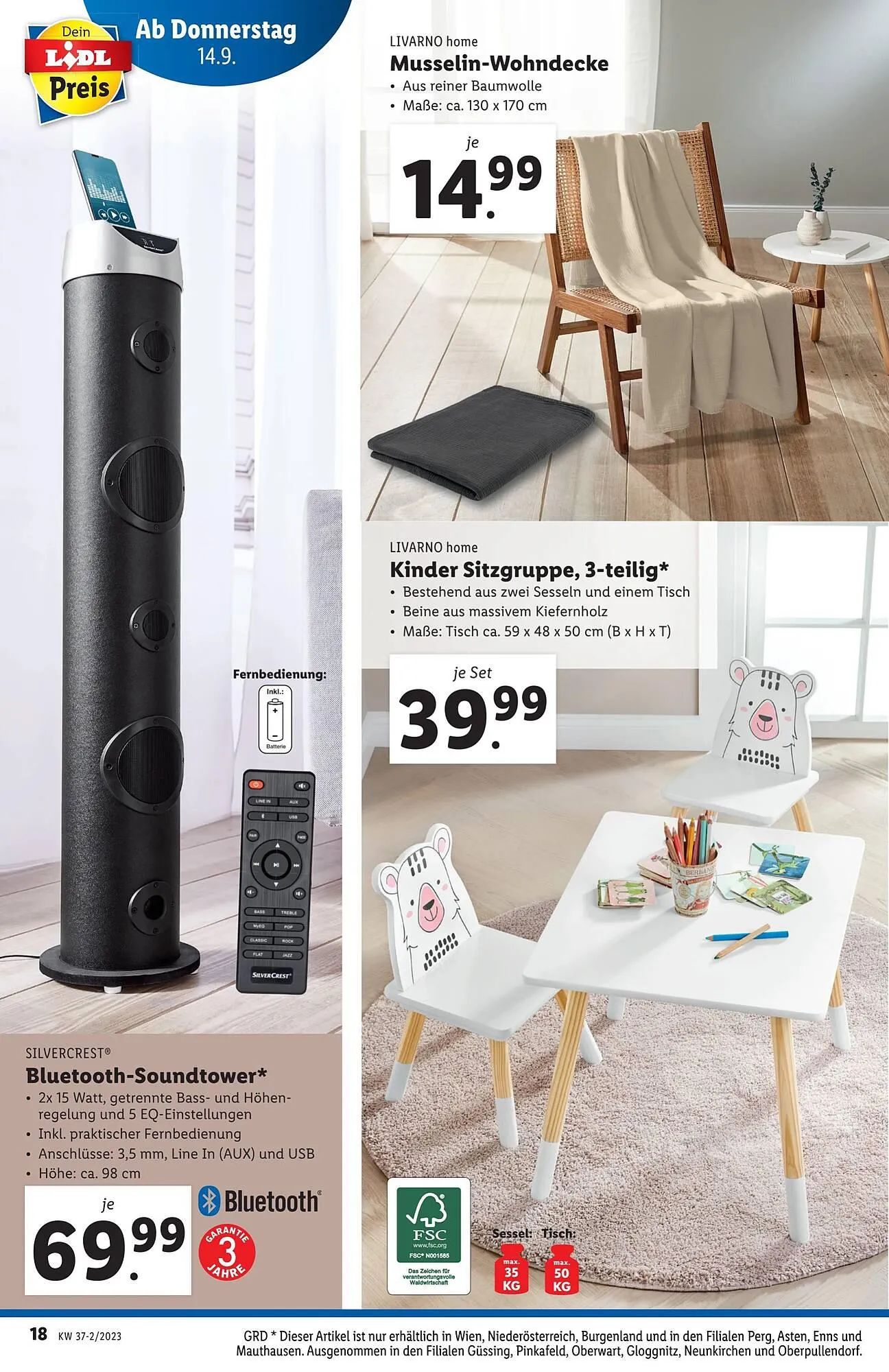 Lidl Flugblatt von 13. September bis 20. September 2023 - Flugblätt seite  18