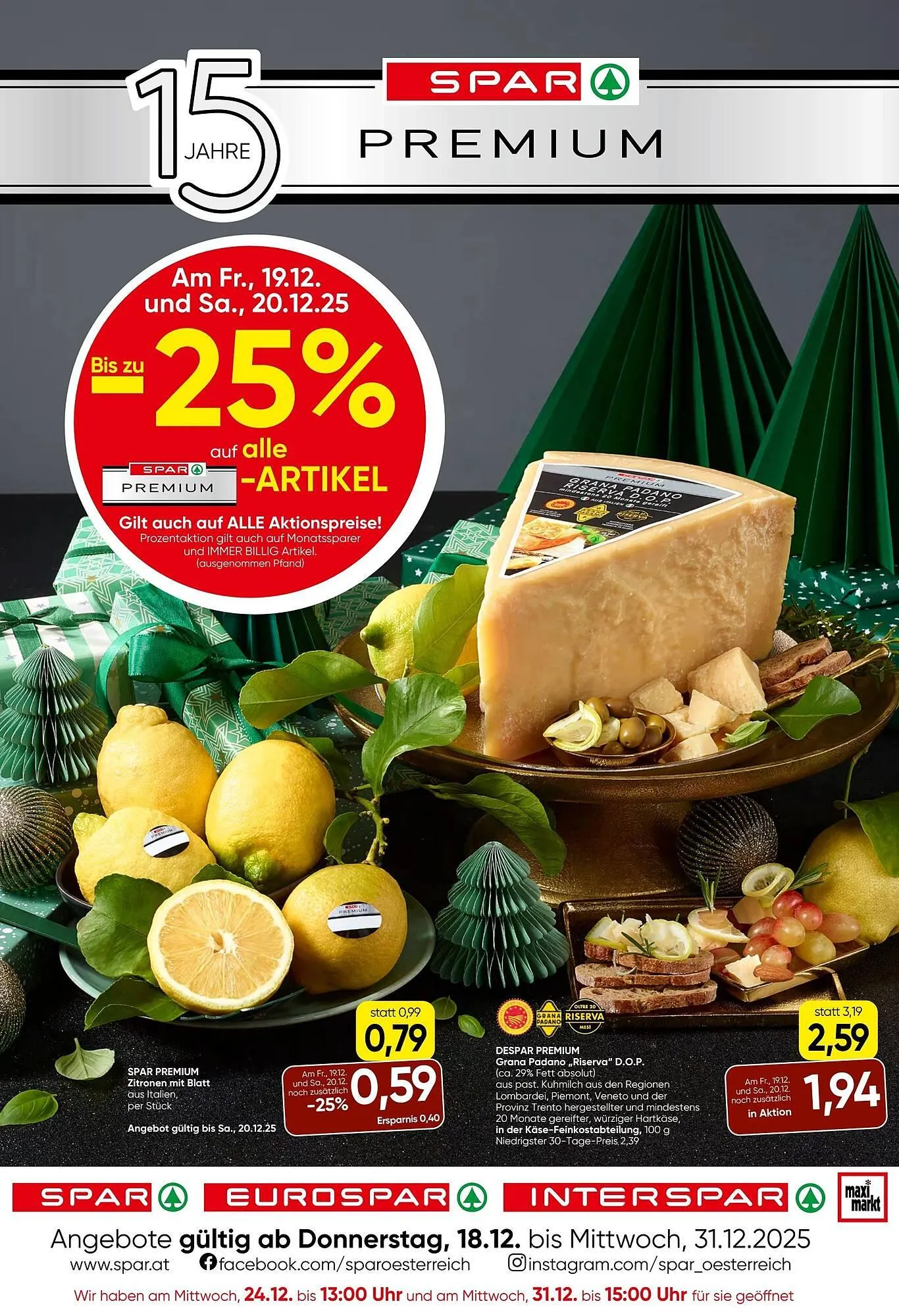 Spar Flugblatt von 18. Dezember bis 31. Dezember 2025 - Flugblätt seite  21