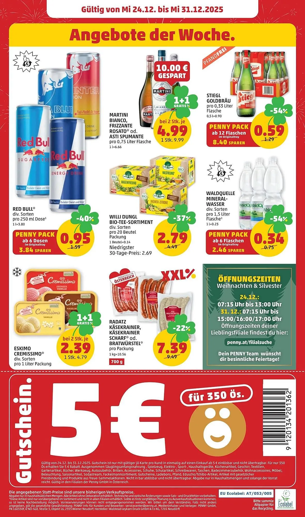 PENNY Flugblatt von 24. Dezember bis 31. Dezember 2025 - Flugblätt seite  20