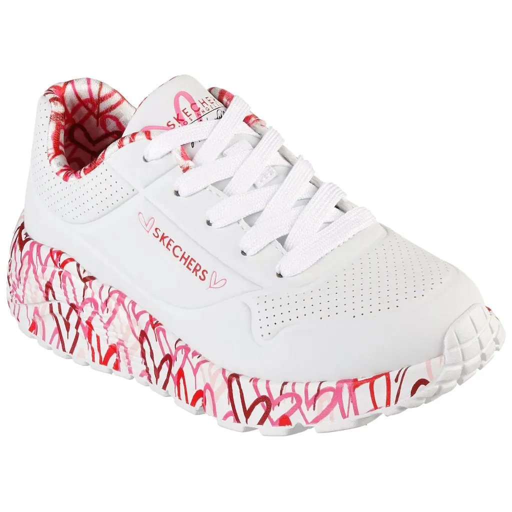 Skechers Kids Sneaker »UNO LITE«, Plateausneaker, Chunky Sneaker, Schnürschuh mit bedruckter Sohle