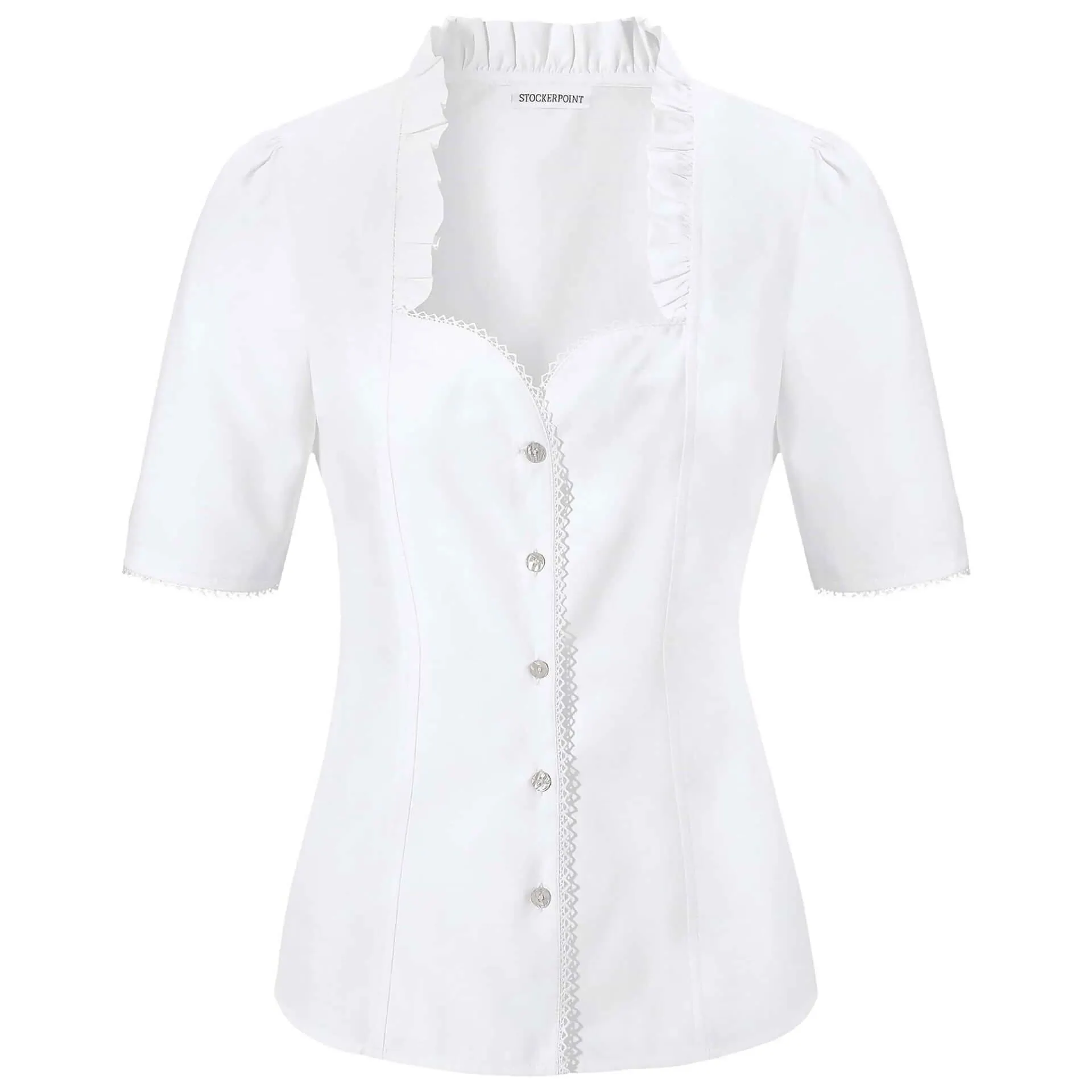 Damen Trachtenbluse "Clara", Weiß