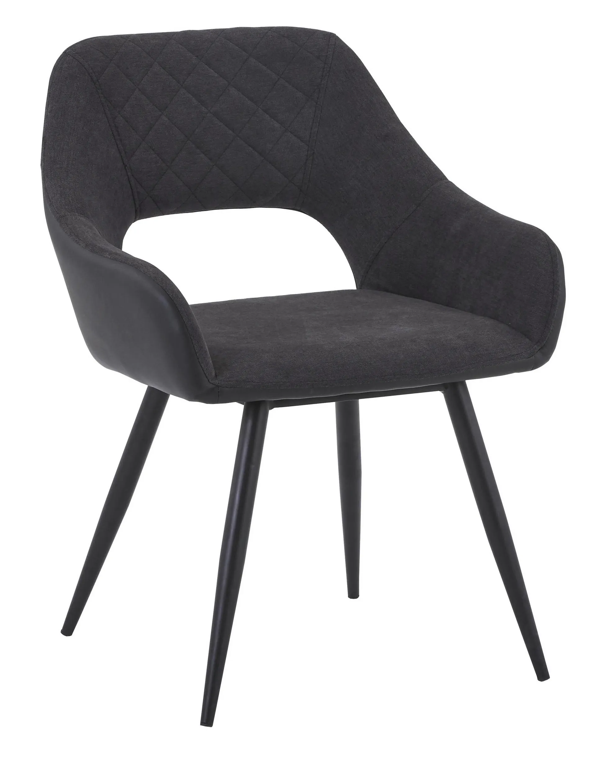 Porto Lederlook Anthrazit Gepolstert