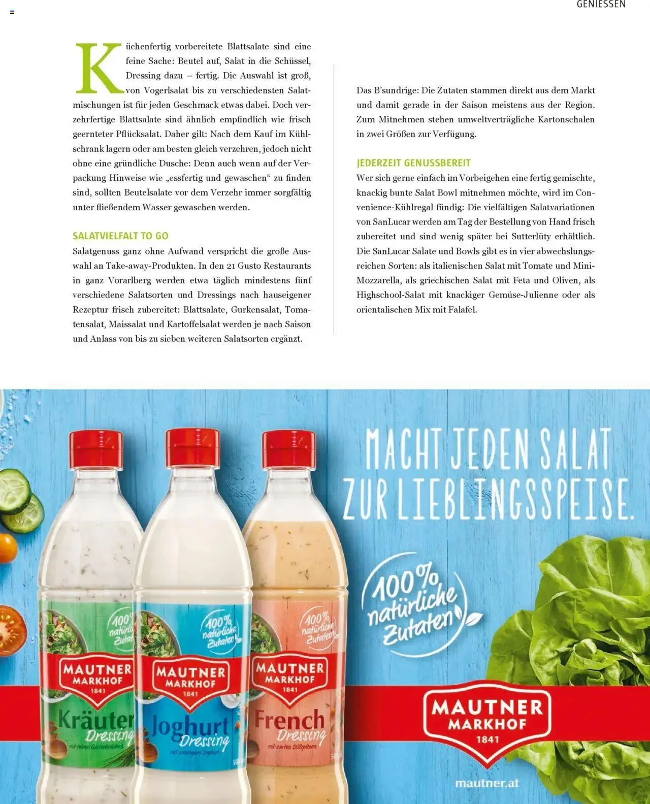 Sutterlüty B’sundrig Magazine von 3. Juli bis 31. Dezember 2024 - Flugblätt seite 27