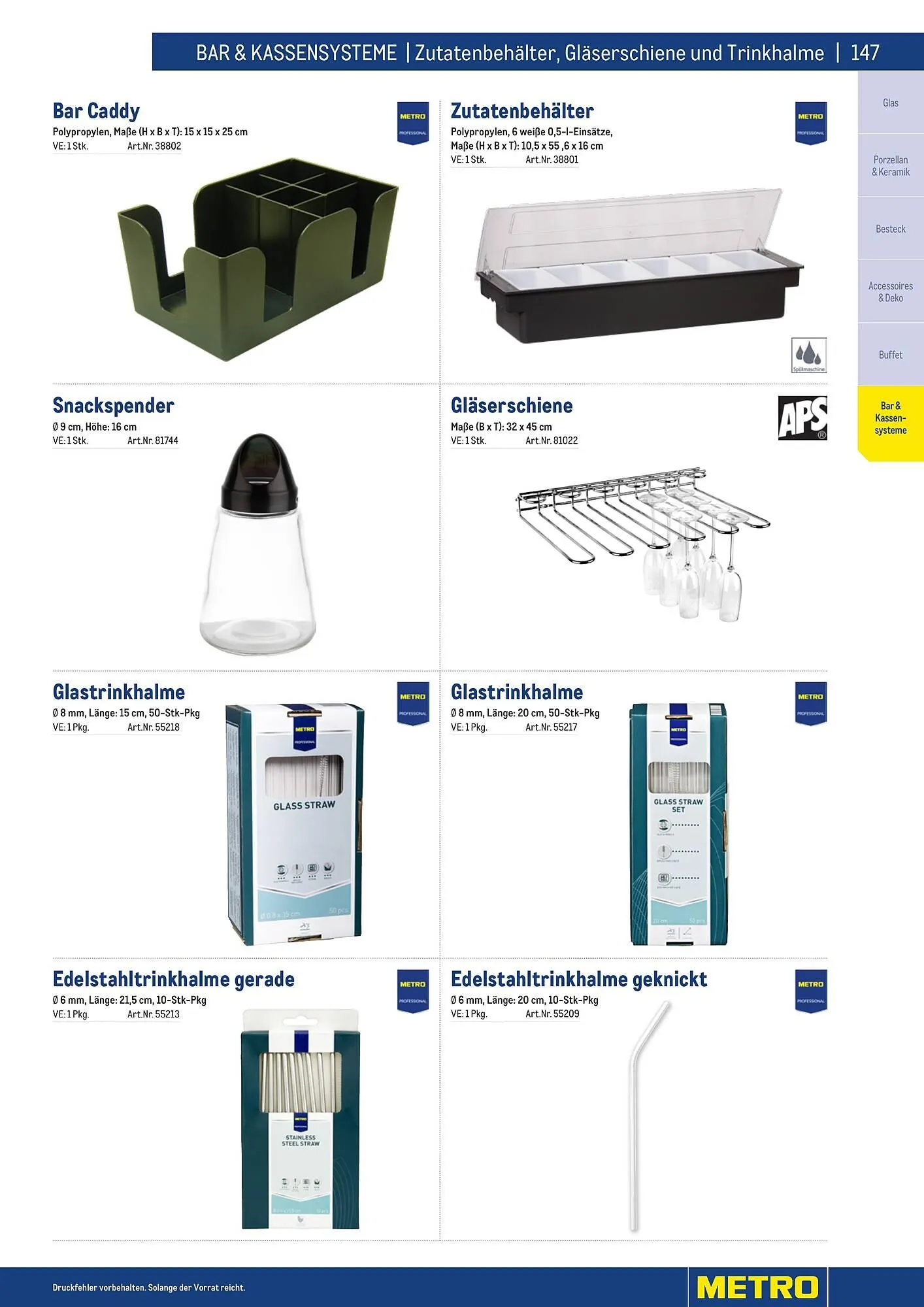 Metro Flugblatt von 25. März bis 31. Dezember 2026 - Flugblätt seite  147