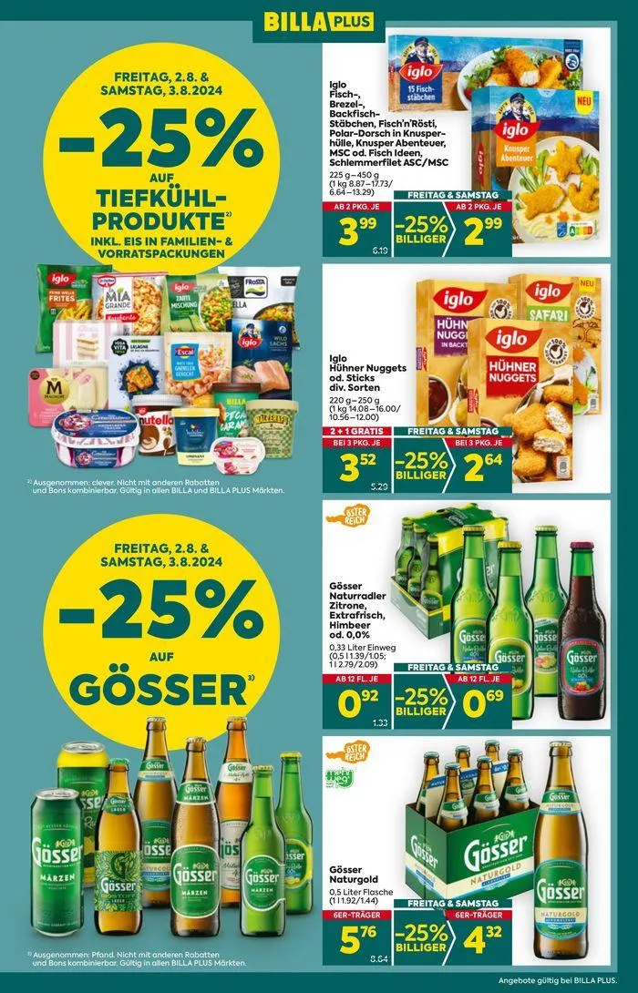 BILLA PLUS Flugblatt von 7. August bis 21. August 2024 - Flugblätt seite  3