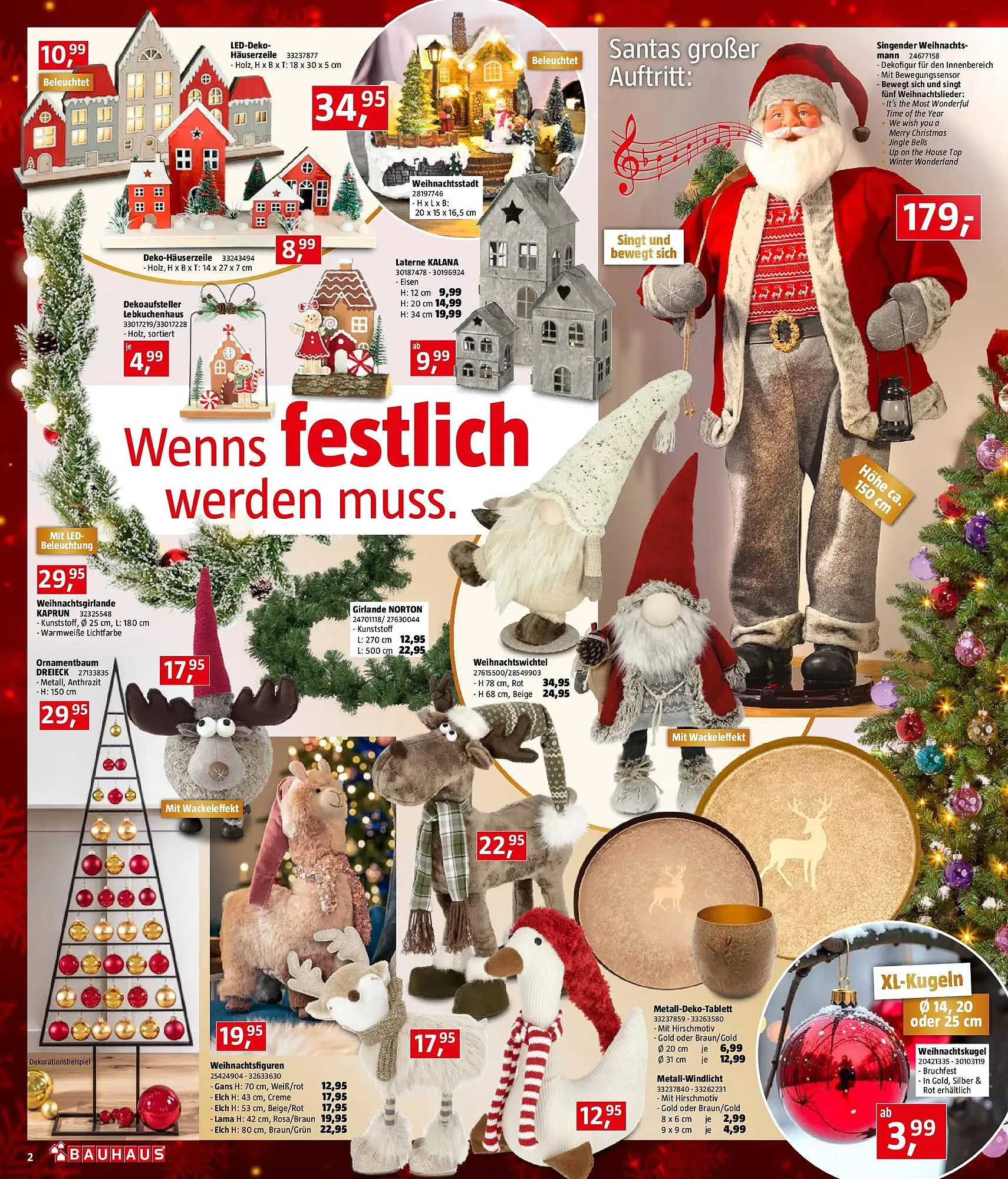 Bauhaus Flugblatt von 3. Dezember bis 31. Dezember 2025 - Flugblätt seite  2