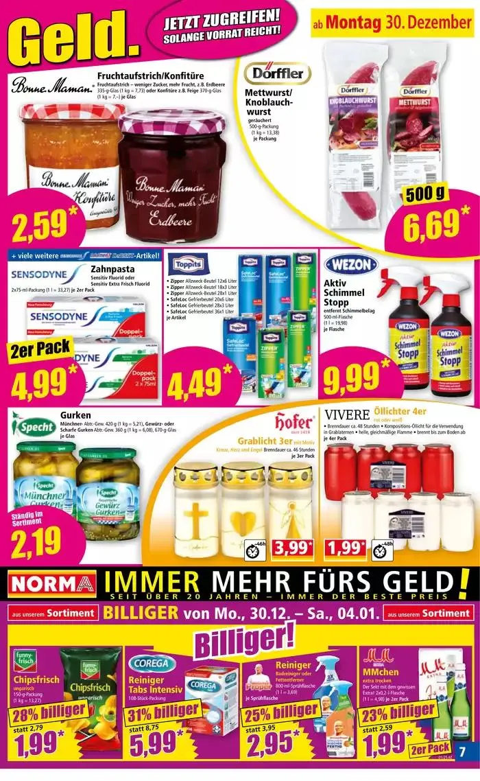 Aktuelle Deals und Angebote von 30. Dezember bis 3. Jänner 2025 - Flugblätt seite  7