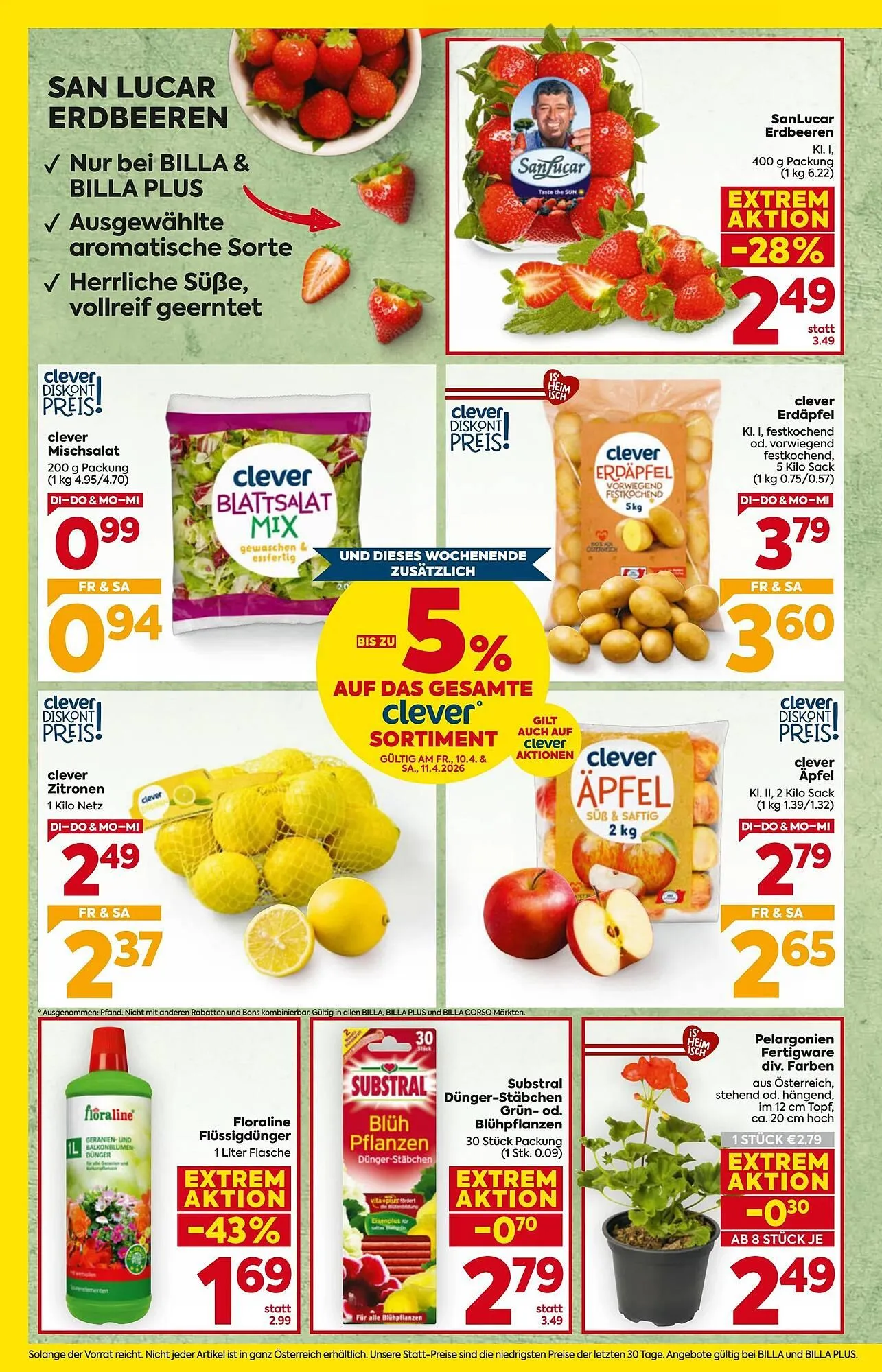 Billa Flugblatt von 7. April bis 15. April 2026 - Flugblätt seite  4