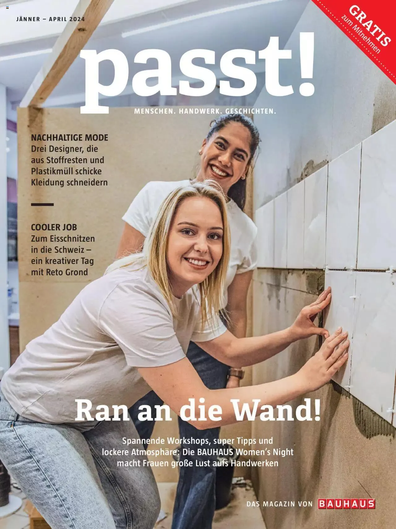 Bauhaus passt! Magazin von 1. Jänner bis 4. April 2024 - Flugblätt seite