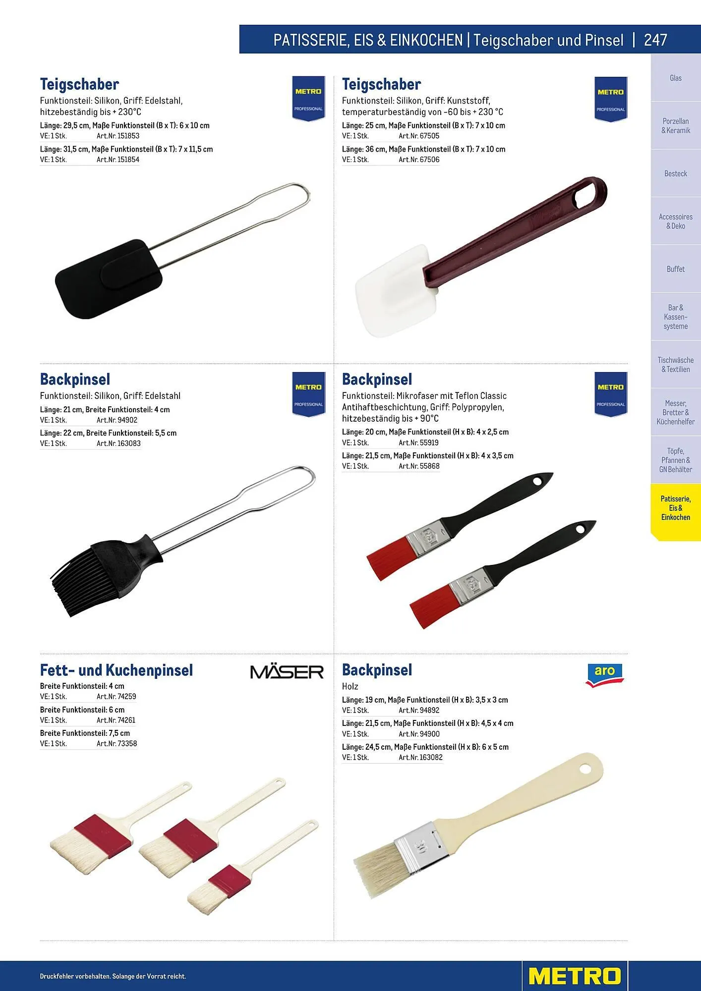 Metro Flugblatt von 25. März bis 31. Dezember 2026 - Flugblätt seite  247