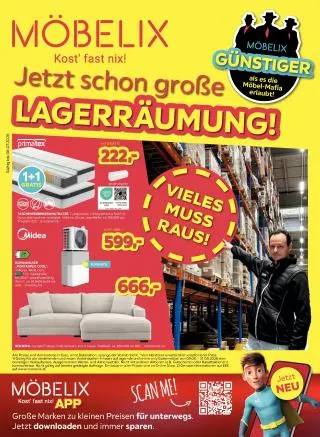 Möbelix Prospekt von 1. Juli bis 6. Juli 2026 - Flugblätt seite 1