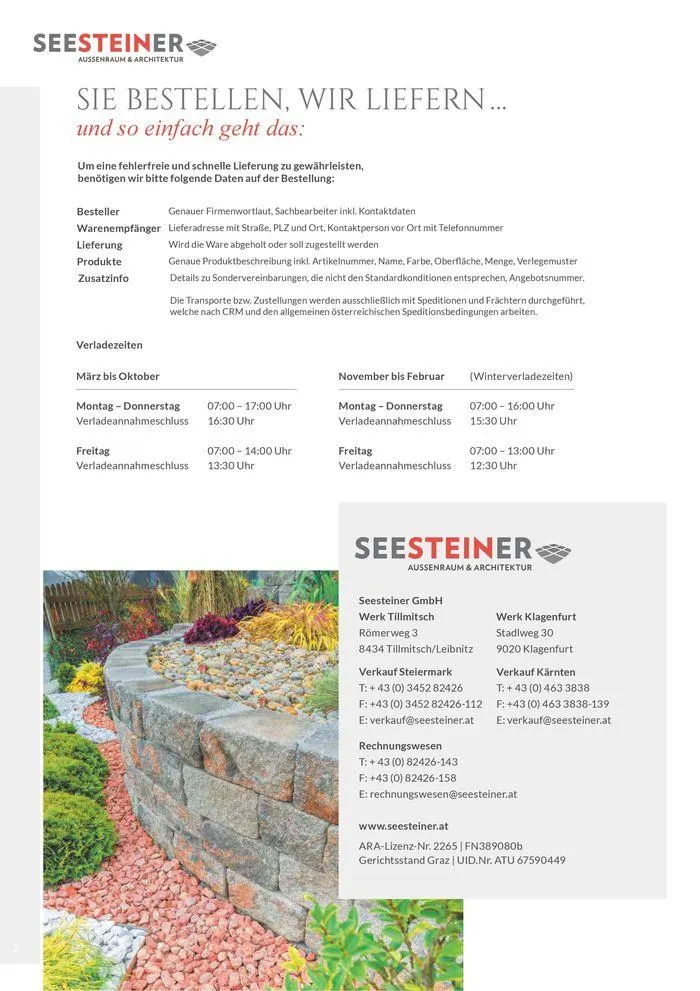 Preis Liste 2024 von 31. Mai bis 31. Dezember 2024 - Flugblätt seite  4