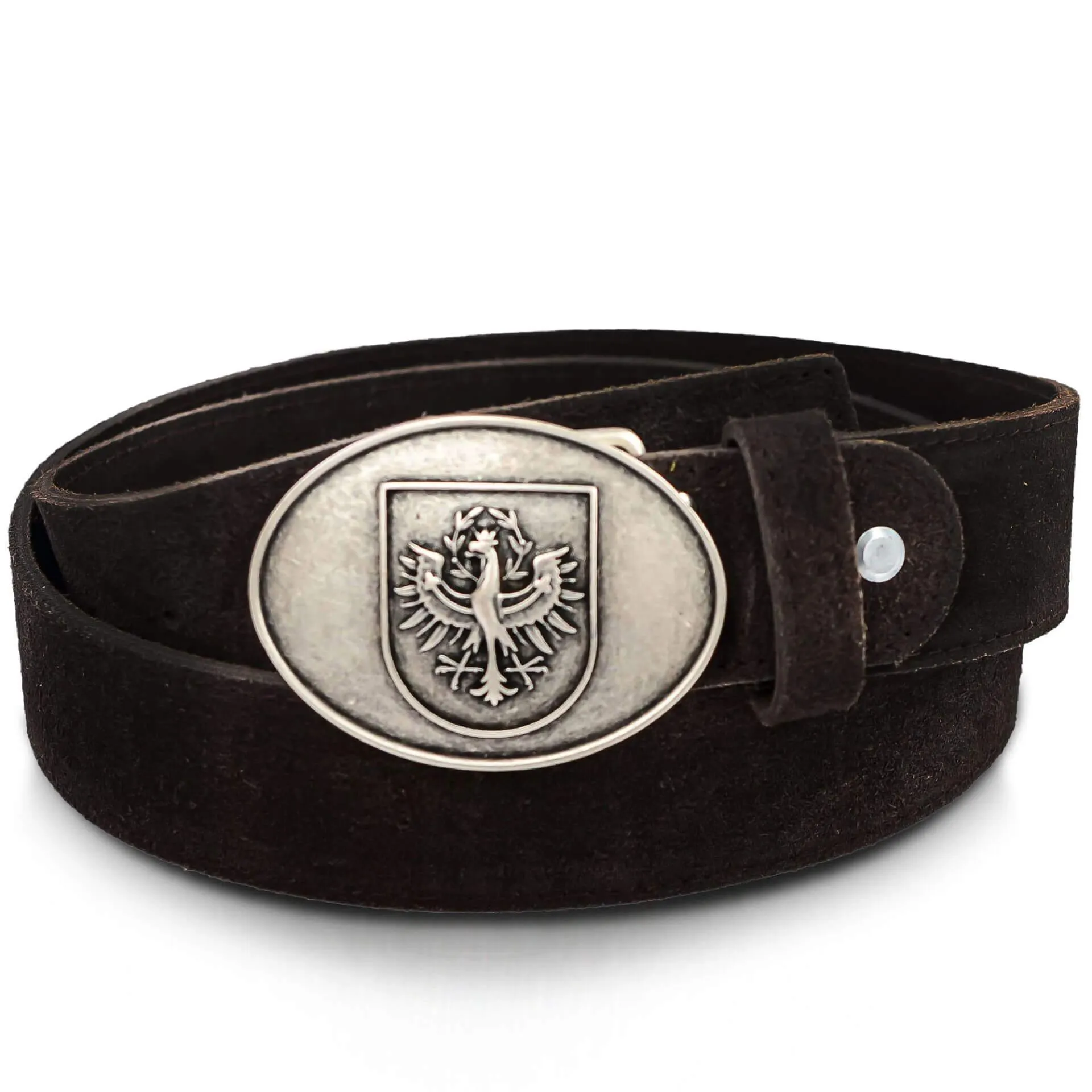 Ledergürtel "Tiroler Adler", Dunkelbraun